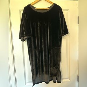 DKNY Sleeper Pajama Shirt Velour XL